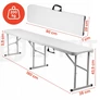 Kép 4/8 - Epifit Nagyméretű masszív összecsukható Vendéglátó, Catering pad 180 x 43,5 cm, 200 kg 
