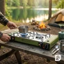 Kép 8/9 - Epifit hordozható dupla turista gázfőző, 2 x 2500W