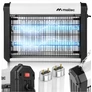 Kép 1/11 - MasterKiller Megbízható Erős Elektromos 2 csöves szúnyogirtó, UV lámpa, 16W, 3800V