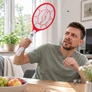 Kép 4/6 - Elektromos Akkus szúnyog és légycsapó, LED-s, 51 cm
