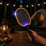 Kép 5/6 - Elektromos Akkus szúnyog és légycsapó, USB-s UV LED-s rovarcsapda, 2 féle üzemmóddal