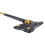 Kép 6/9 - Dupla Lapos felmosó mop padlótisztításhoz csavaró összenyomás funkcióval, szürke, 140 cm