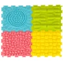 Kép 4/7 - Érzékszőnyeg montessori lábmasszázs puzzle 8 darab pasztell színű