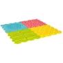 Kép 5/7 - Érzékszőnyeg montessori lábmasszázs puzzle 8 darab pasztell színű