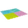 Kép 6/7 - Érzékszőnyeg montessori lábmasszázs puzzle 8 darab pasztell színű