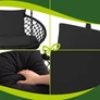 Kép 12/14 - Gardlov double swing cushion - black