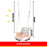 Kép 4/19 - Kruzzel 3-in-1 gray-beige children's swing
