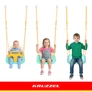 Kép 11/22 - Kruzzel 3-in-1 Cream and Turquoise Children's Swing