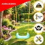 Kép 13/22 - Kruzzel 3-in-1 Cream and Turquoise Children's Swing