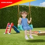 Kép 15/22 - Kruzzel 3-in-1 Cream and Turquoise Children's Swing