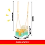 Kép 4/22 - Kruzzel 3-in-1 Cream and Turquoise Children's Swing