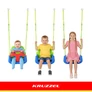 Kép 13/23 - Kruzzel 3-in-1 green and blue children's swing