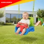 Kép 17/23 - Kruzzel 3-in-1 green and blue children's swing