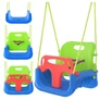 Kép 3/23 - Kruzzel 3-in-1 green and blue children's swing