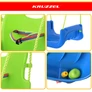Kép 21/23 - Kruzzel 3-in-1 green and blue children's swing