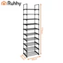 Kép 3/23 - Ruhhy 10-level shoe shelf 45x30x174cm