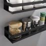 Kép 8/10 - Ruhhy black bathroom shelf