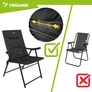 Kép 21/24 - Trizand camping chair 59x70x91cm
