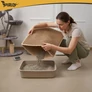 Kép 15/19 - Litter box mat 75x55cm - beige Purlov