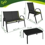 Kép 2/14 - Balcony furniture set - black Gardlov
