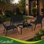 Kép 11/14 - Balcony furniture set - black Gardlov