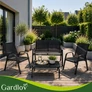 Kép 12/14 - Balcony furniture set - black Gardlov