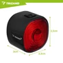 Kép 2/17 - Trizand red bicycle lamp