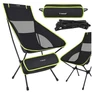 Kép 6/19 - Fishing chair 41x52x86cm black Trizand
