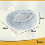 Kép 2/10 - Dog/cat bed - plush Purlov 26583