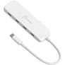 Kép 3/5 - j5create JCH345EW, USB 3.2 Gen 1 (3.1 Gen 1) Type-C, USB 3.2 Gen 2 (3.1 Gen 2) Type-C, 10000 Mbit/s, Fehér, Akrilnitril-butadiénsztirol (ABS), Újrahasznosított műanyag, Kína
