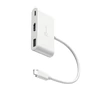 Kép 1/4 - j5create JCA379EW-N, USB C-típus, HDMI, USB 3.2 Gen 1 (3.1 Gen 1) Type-A, USB C-típus, 5000 Mbit/s, Fehér, 100 W, Kína