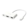 Kép 2/4 - j5create JCA379EW-N, USB C-típus, HDMI, USB 3.2 Gen 1 (3.1 Gen 1) Type-A, USB C-típus, 5000 Mbit/s, Fehér, 100 W, Kína