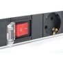 Kép 2/5 - Digitus DN-95402, 2 M, F típus, Alumínium, Fekete, Kína, 7 AC kimenet(ek)