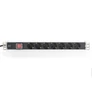 Kép 3/5 - Digitus DN-95402, 2 M, F típus, Alumínium, Fekete, Kína, 7 AC kimenet(ek)
