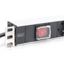 Kép 4/5 - Digitus DN-95402, 2 M, F típus, Alumínium, Fekete, Kína, 7 AC kimenet(ek)