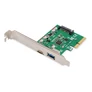 Kép 1/3 - Digitus DS-30225, PCIe, USB 3.2 Gen 2 (3.1 Gen 2), Teljes magasságú/alacsony profilú, PCIe 2.0, SATA 15-tűs, Zöld