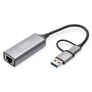 Kép 1/5 - Digitus DN-3028, USB-C USB 3.1, RJ-45, Szürke