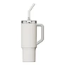 Kép 1/7 - Xiaomi Straw Mug, Normál, 1 L, Bögre, Univerzális, Fehér, Szilikon, Rozsdamentes acél