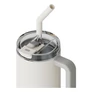 Kép 3/7 - Xiaomi Straw Mug, Normál, 1 L, Bögre, Univerzális, Fehér, Szilikon, Rozsdamentes acél