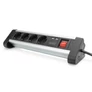 Kép 1/8 - Digitus DA-70614, 1,5 M, Beltéri, E / F típus, Type F (CEE 7/4), Fekete, Ezüst, Alumínium