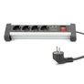 Kép 6/8 - Digitus DA-70614, 1,5 M, Beltéri, E / F típus, Type F (CEE 7/4), Fekete, Ezüst, Alumínium