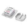 Kép 5/9 - Digitus DN-9007-1, 2 x RJ-45, 1 modul(ok), 6a, 500 MΩ, Fehér, Fém