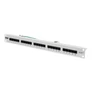 Kép 1/2 - Digitus DN-91325-1, RJ-45, Cat3, Rackre szerelhető, 1U, Szürke, 55 mm