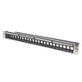 Kép 1/4 - Digitus DN-91411-LF, Cat5e, Cat6, Cat6a, Rackre szerelhető, 1U, Fekete, Akrilnitril-butadiénsztirol (ABS), Acél, -20 - 75 °C