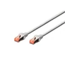 Kép 1/3 - Digitus DK-1644-100, 10 M, Cat6, S/FTP (S-STP), RJ-45, RJ-45, Szürke