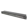 Kép 1/6 - Digitus DN-91624S-EA-B, RJ-45, Cat6a, Rackre szerelhető, 1U, Fekete, Acél