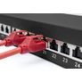 Kép 3/6 - Digitus DN-91624S-EA-B, RJ-45, Cat6a, Rackre szerelhető, 1U, Fekete, Acél