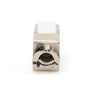 Kép 2/5 - Digitus DN-93617-4, Lapos, Ezüst, RJ-45, LSA, Aljzat, Aljzat