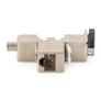 Kép 4/5 - Digitus DN-93617-4, Lapos, Ezüst, RJ-45, LSA, Aljzat, Aljzat