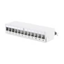 Kép 1/7 - Digitus DN-93706, RJ-45, Rackre szerelhető, 1U, Szürke, 125 mm, 265 mm